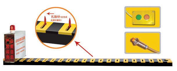 乌海V3嵌入式闯岗自动扎胎器/阻车器